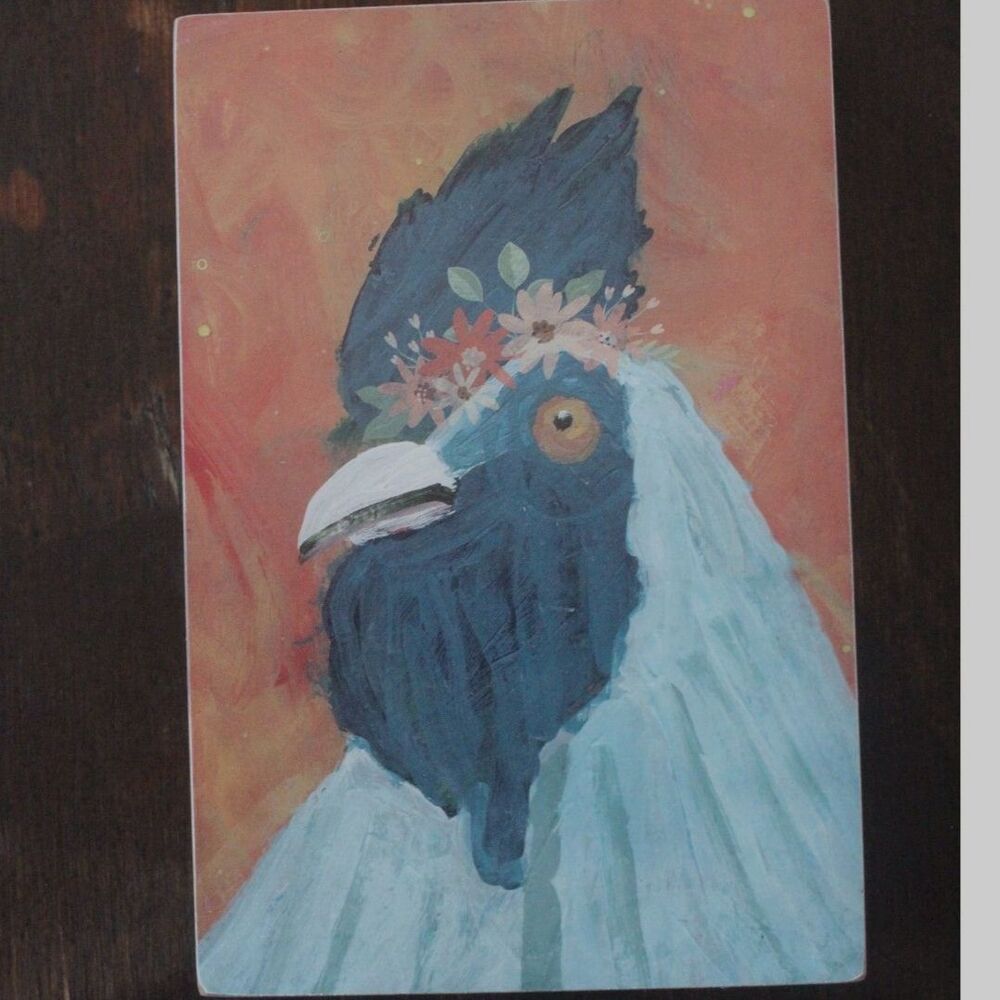 Blue Rooster Block Decor
